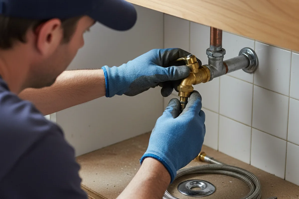 Shutoff valve and fitting work during Faucet and Fixture Repair in Saint Charles